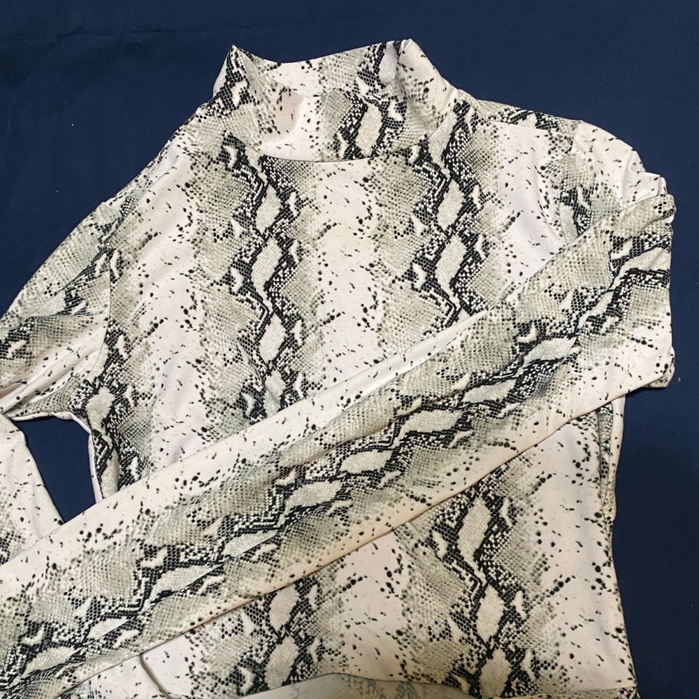 Snake skin top